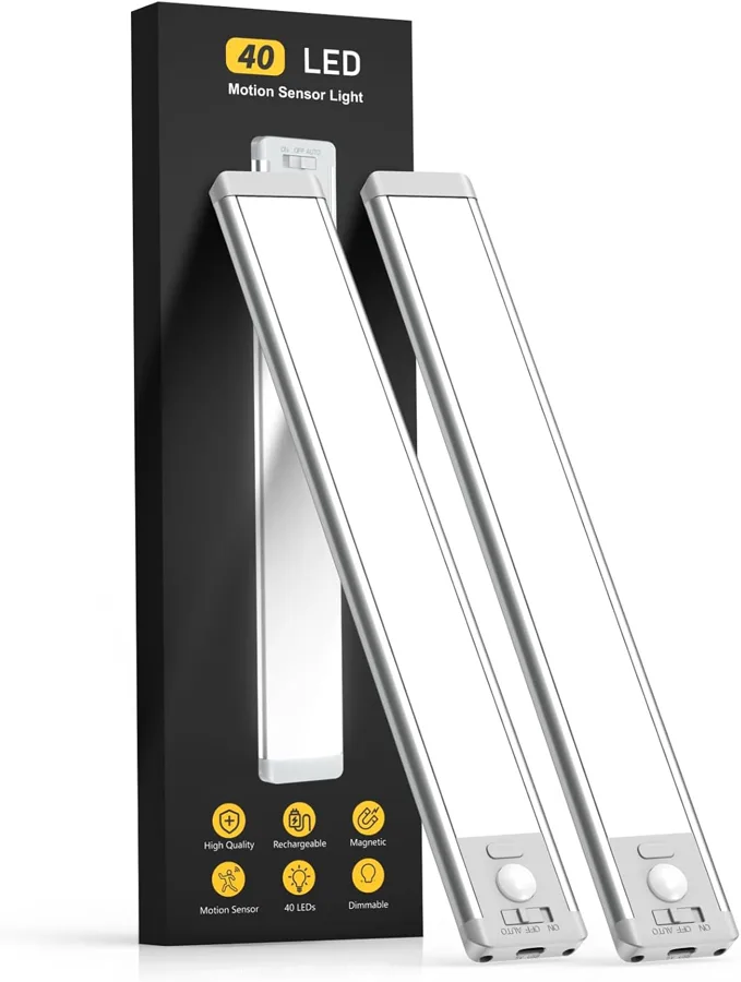 MCGOR 25.4 cm (10 in) Under Cabinet Lighting — motion sensor light for closets