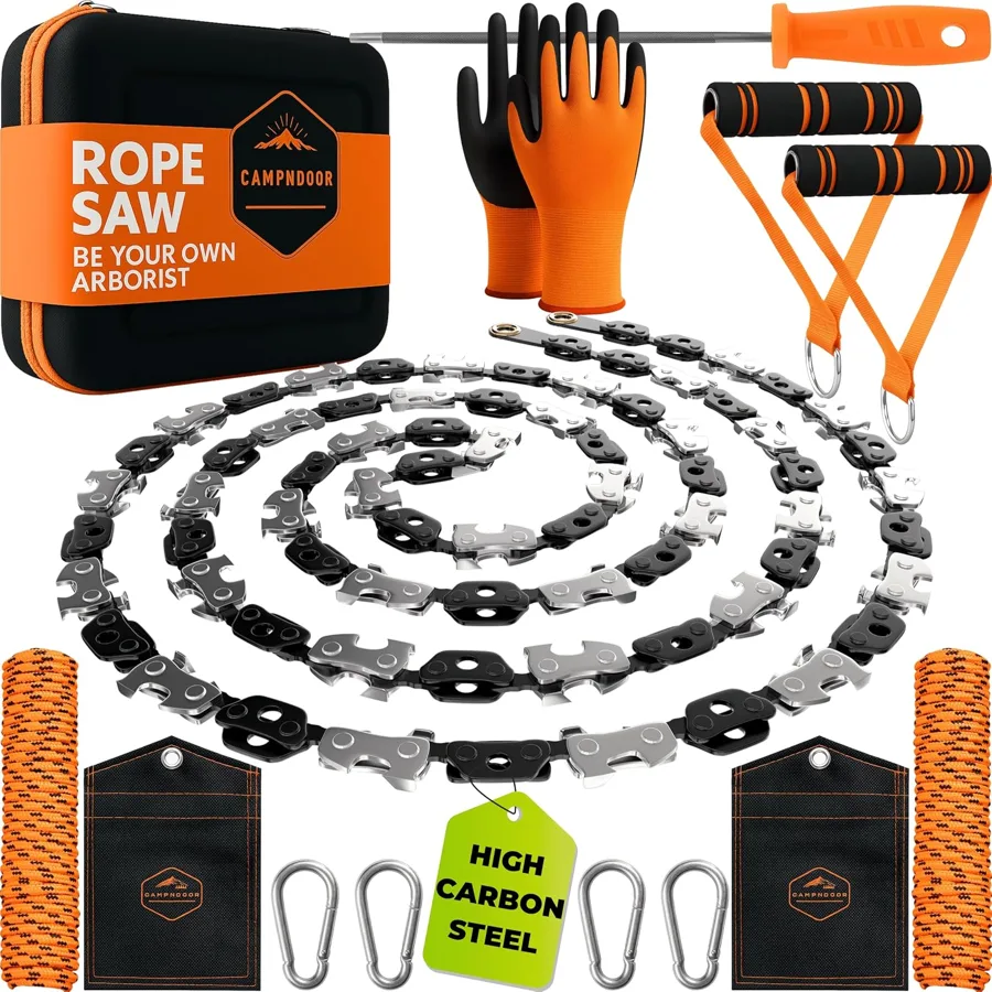CAMPNDOOR — gloves, case and long ropes in one kit
