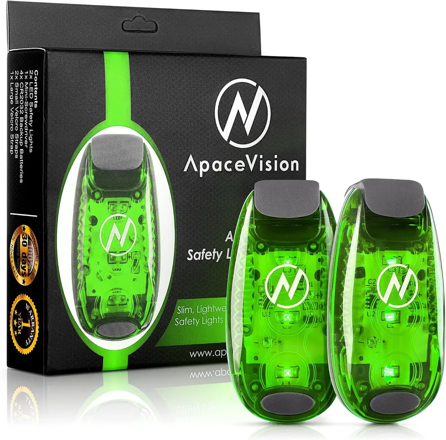 LED Safety Light — a two pack of coin cell clip lights