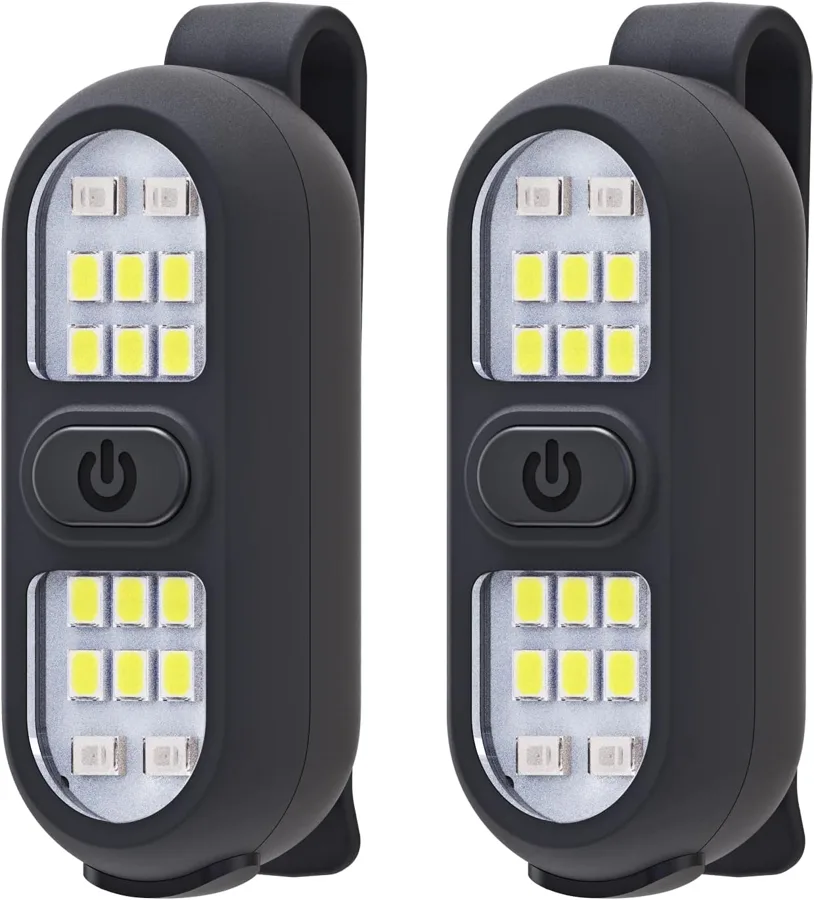 Faxins Running Lights — a rechargeable two pack with 450 lumens