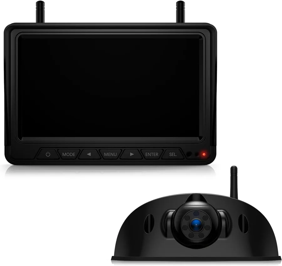 Fookoo RV Backup Camera System — auto-dimming screen with night vision