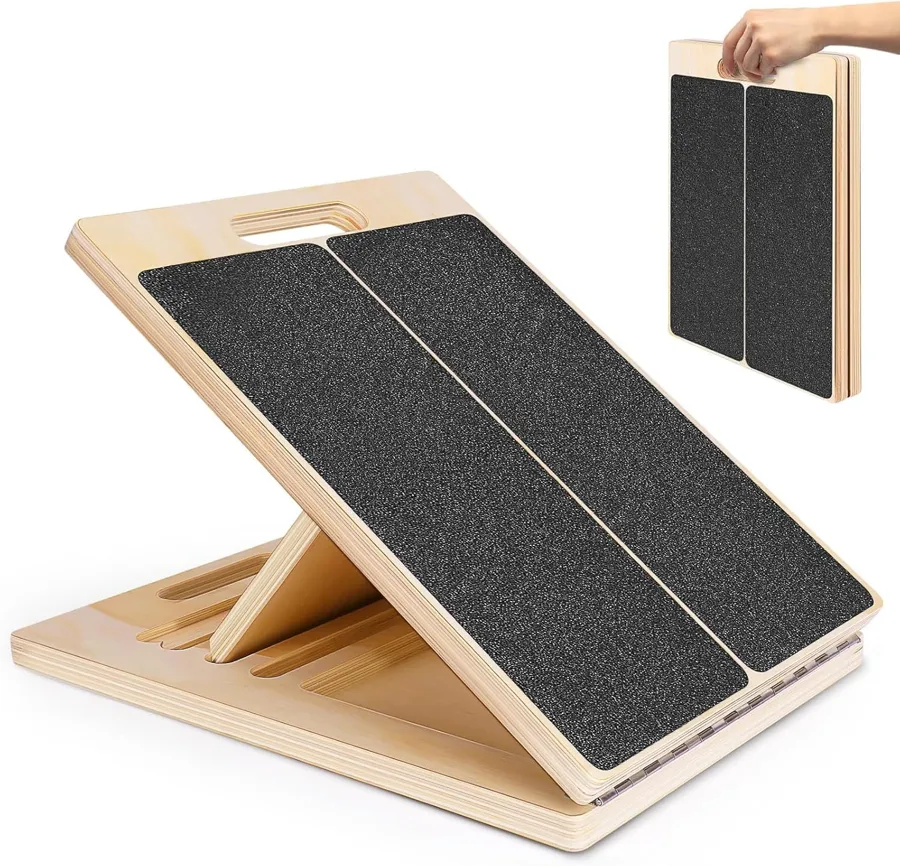 NORBASE — lightweight wooden board with steep angles for squats