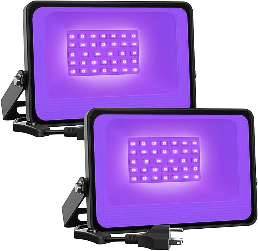 Onforu — Waterproof black light for neon glow effects
