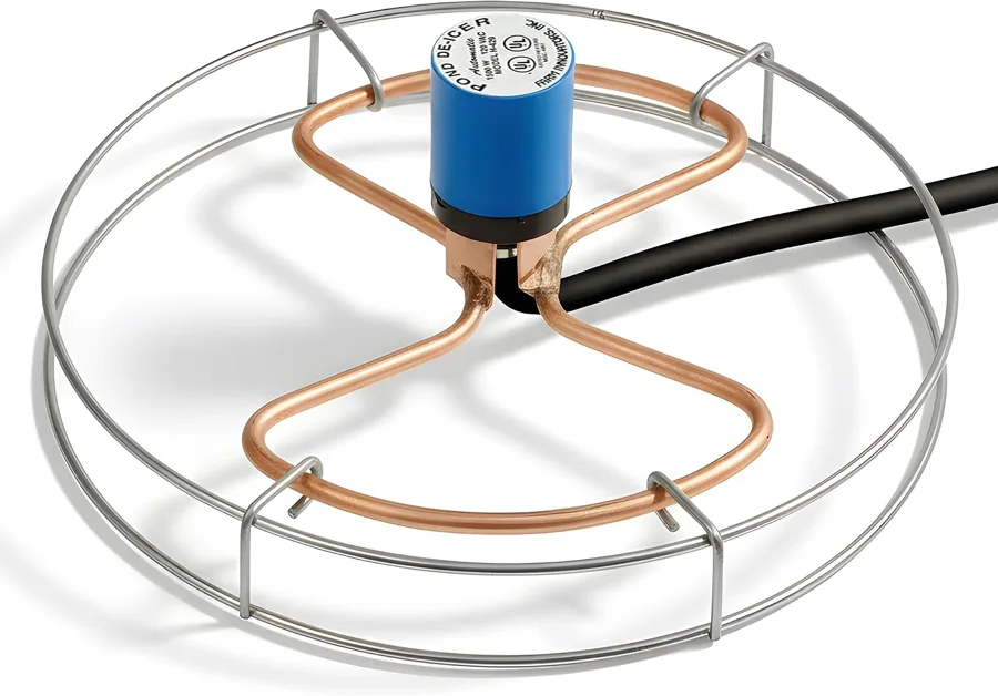 Farm Innovators Stock Tank Heater — thermostat and cast aluminum body