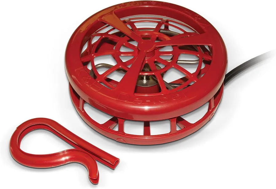 K&H Stock Tank Deicer — compact 500 W floating or submersible deicer