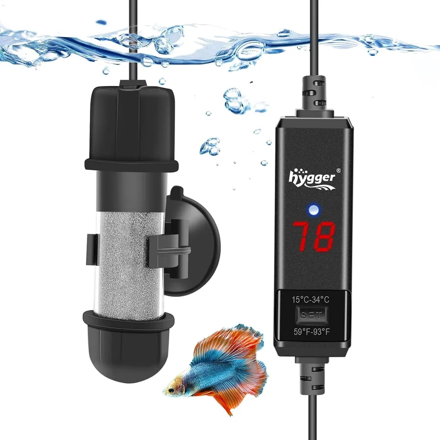 hygger Small Aquarium Betta Heater — mini warmth for nano fish tanks