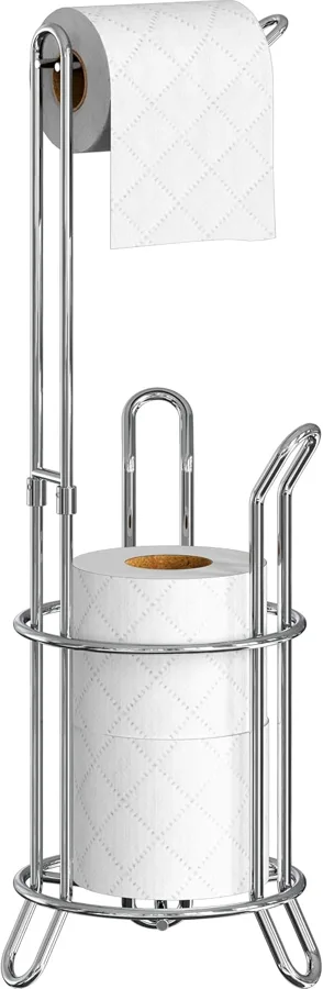 Simple Houseware — chrome steel stand for rolls of many sizes
