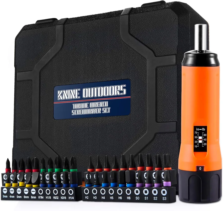 KNINE — T-bar handle and extension with 40 color-coded bits