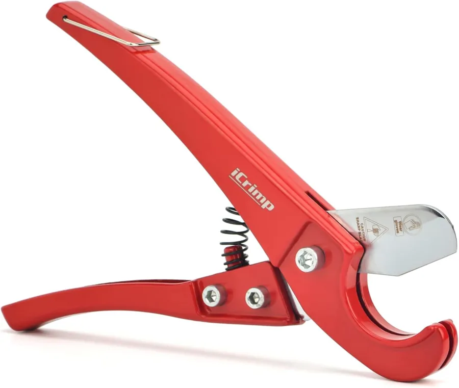 PEX Tubing Cutter — spring scissor action for plastic lines