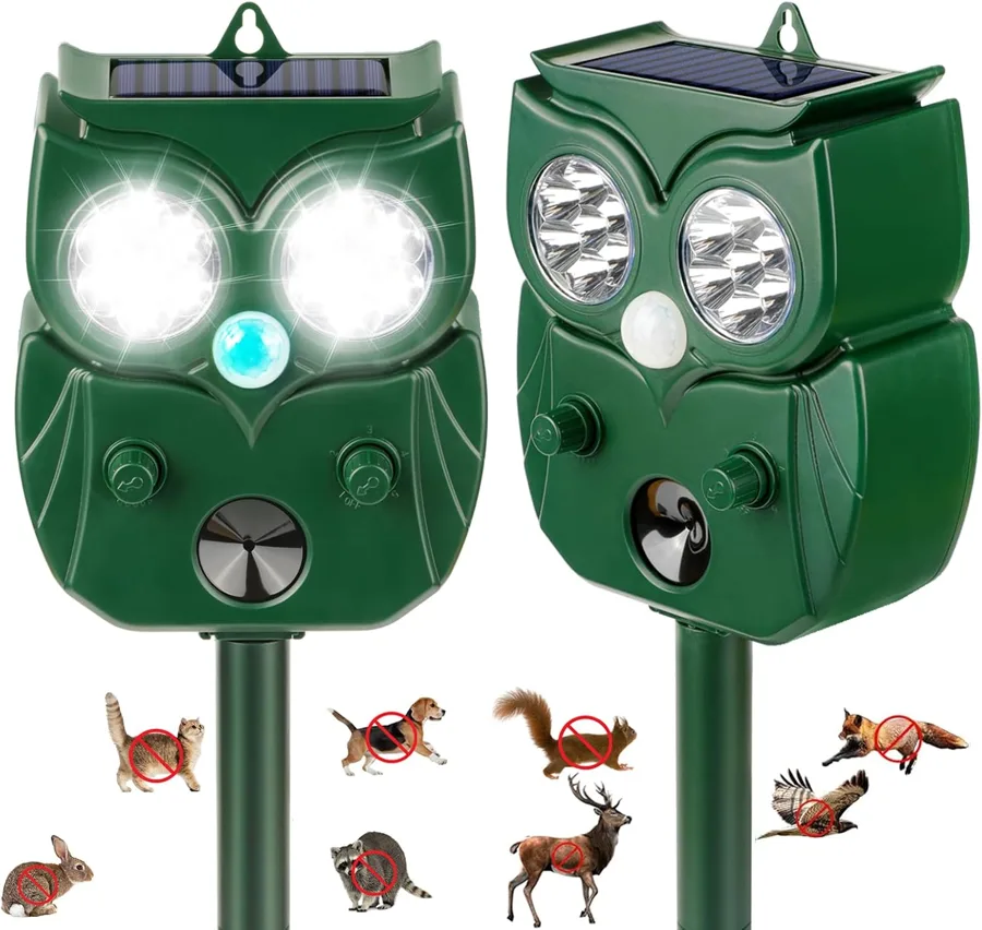 LPLUURAN — two solar units with sound and LED flash