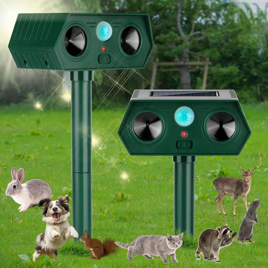 ALOUYH — two solar units with ultrasonic sound and alarm