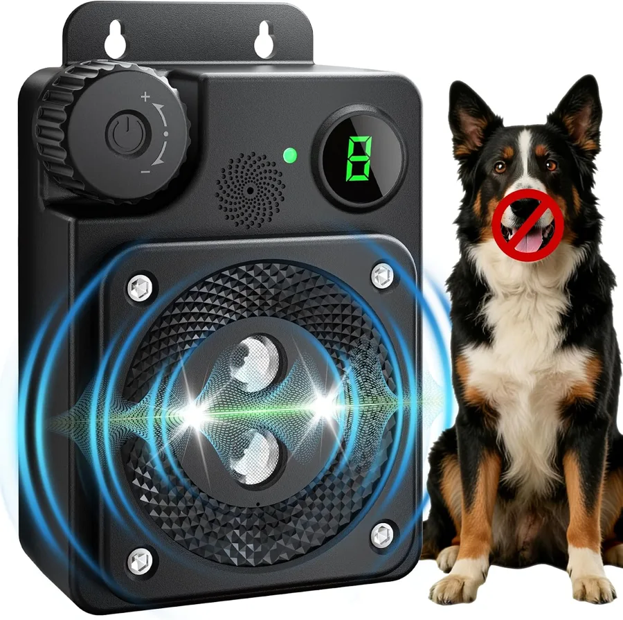 Anti Barking Device for Dogs — weatherproof wall and fence mount