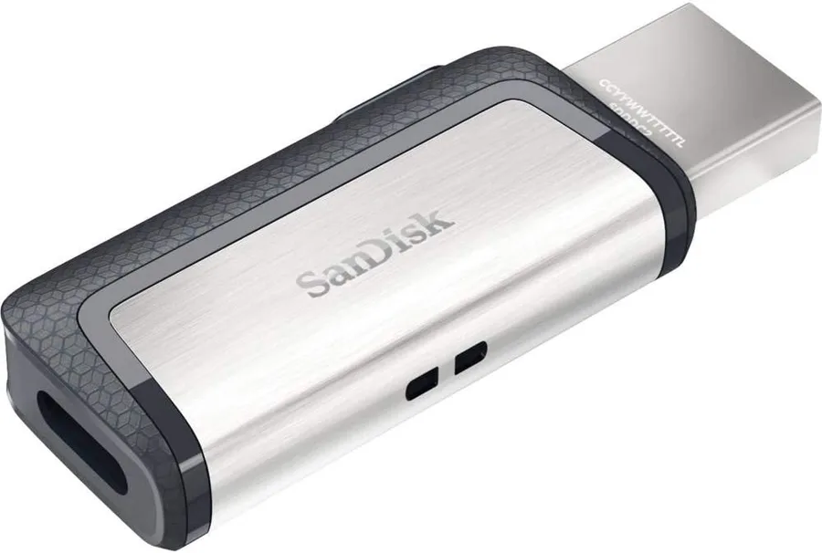SANDISK 128GB Ultra Dual Drive — retractable Type C and USB A ends