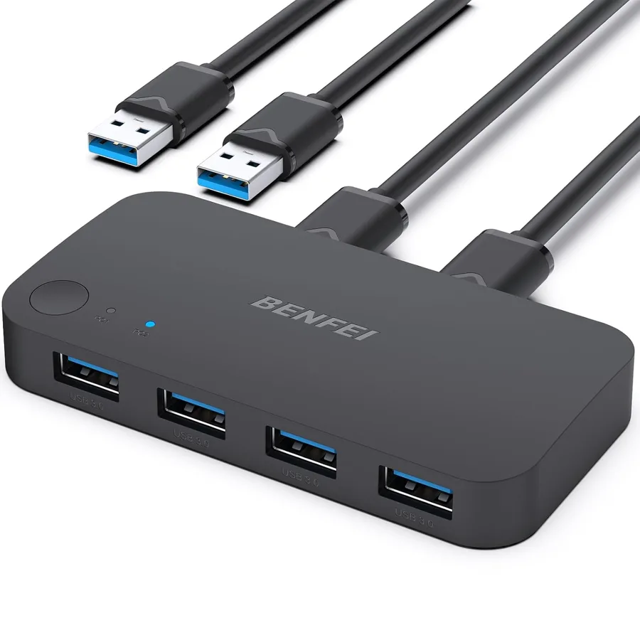 BENFEI USB 3.0 — Fast file transfers across four shared ports