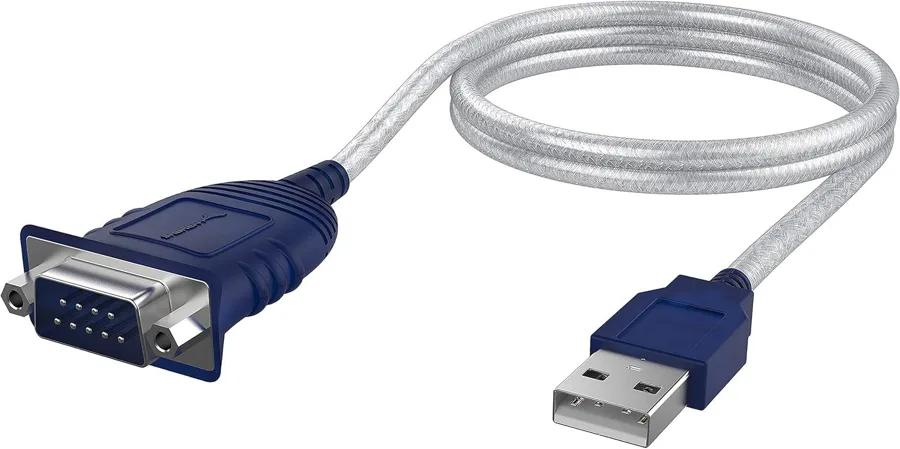 SABRENT Usb To Serial Adapter — compact cable with all nine signals wired