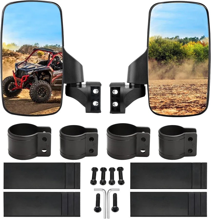 BETOOLL Utv Mirrors — oversized convex lens for a wide view