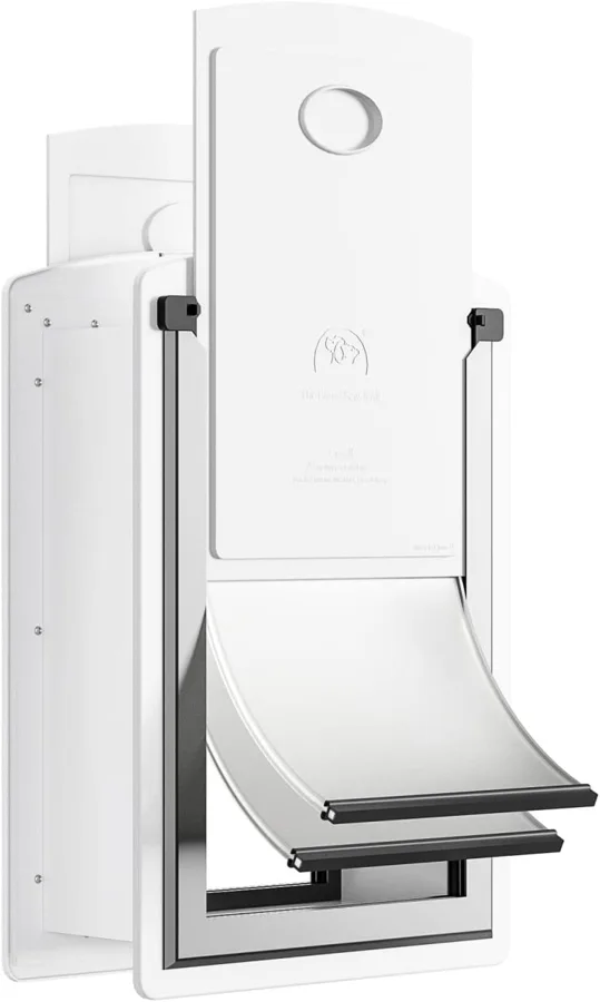 Cat Door for Wall — three modes with two sliding lock panels
