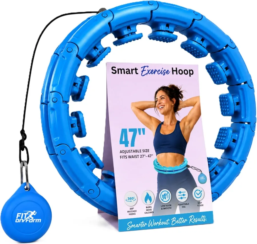 FIT ON FORM Weighted Hula Hoop — 24 knots for larger waists