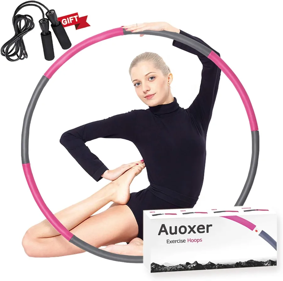 Auoxer Weighted Hoop — foam-wrapped ring in 8 sections