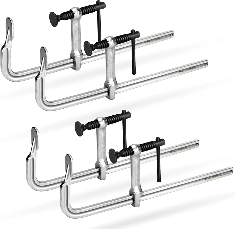 SHALL 4 — wide-opening 12 in (30 cm) bar clamps for lighter jobs