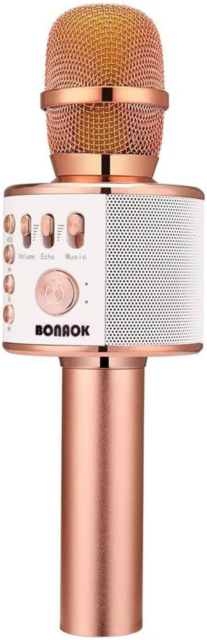 BONAOK Karaoke Microphone — mic, speaker and recorder in one body