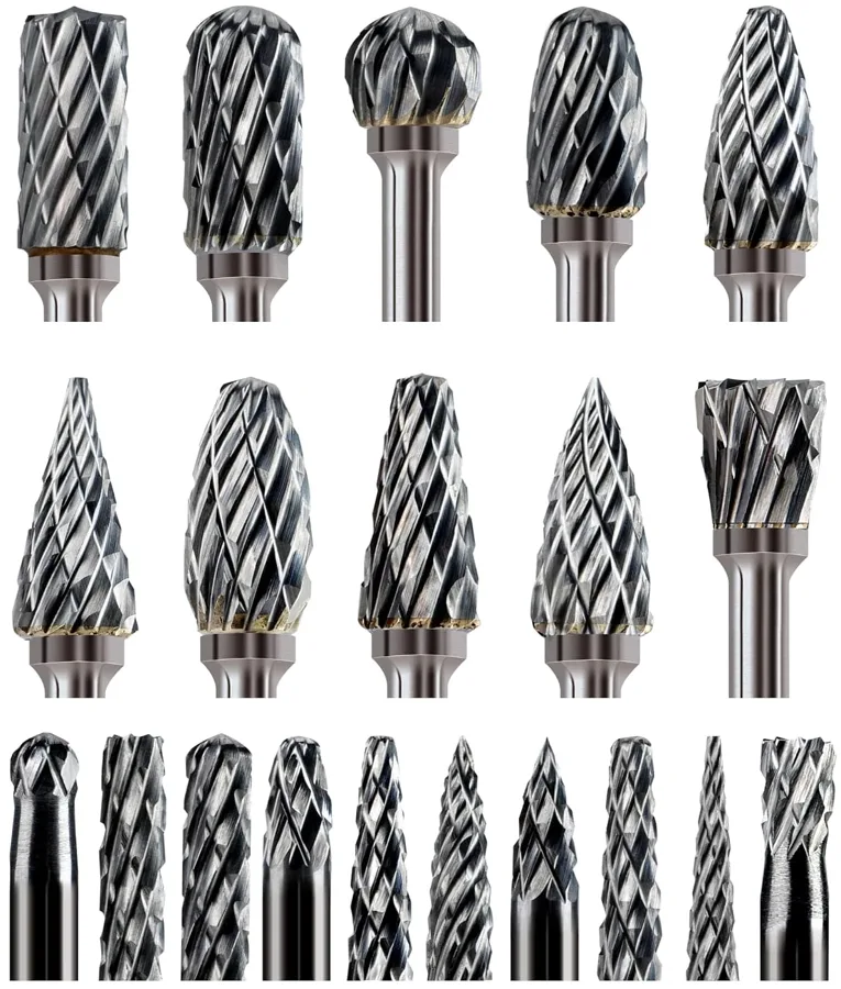 Sworker carbide burr set — 20 shapes for rotary tools